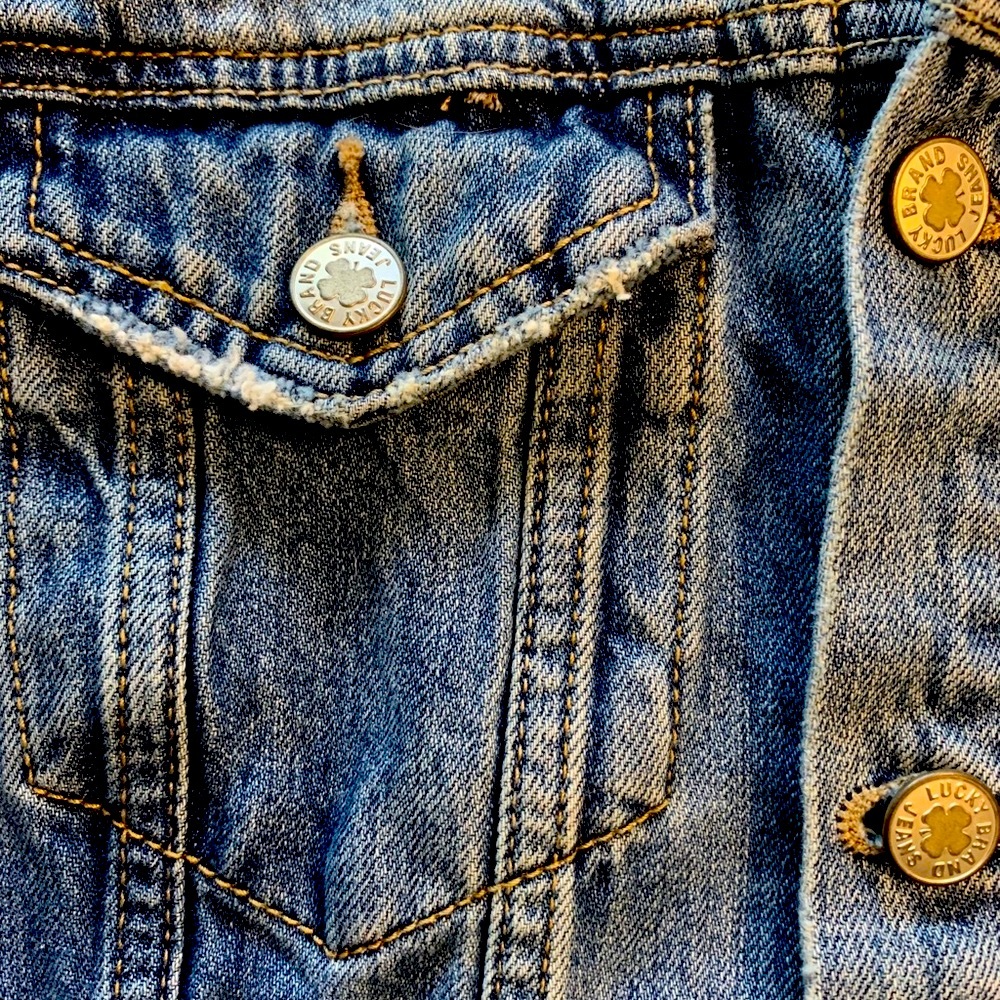 Lucky Brand Tomboy Denim Trucker Jacket - Picture 4 of 6
